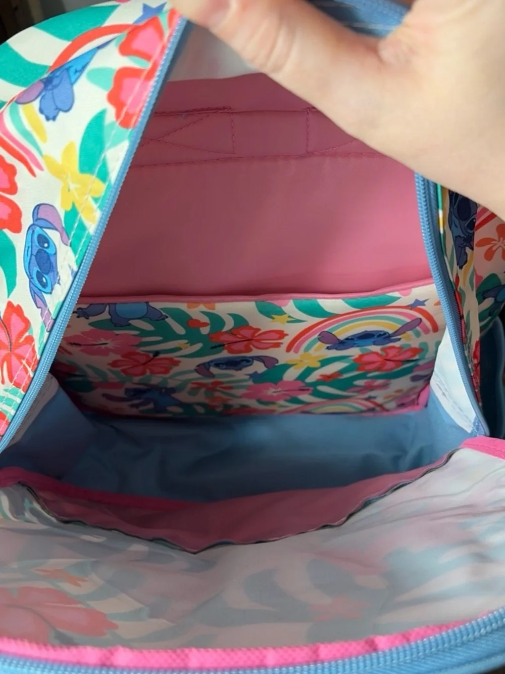 Blue Kids Backpack - Cute Character Lunch Bag Combo